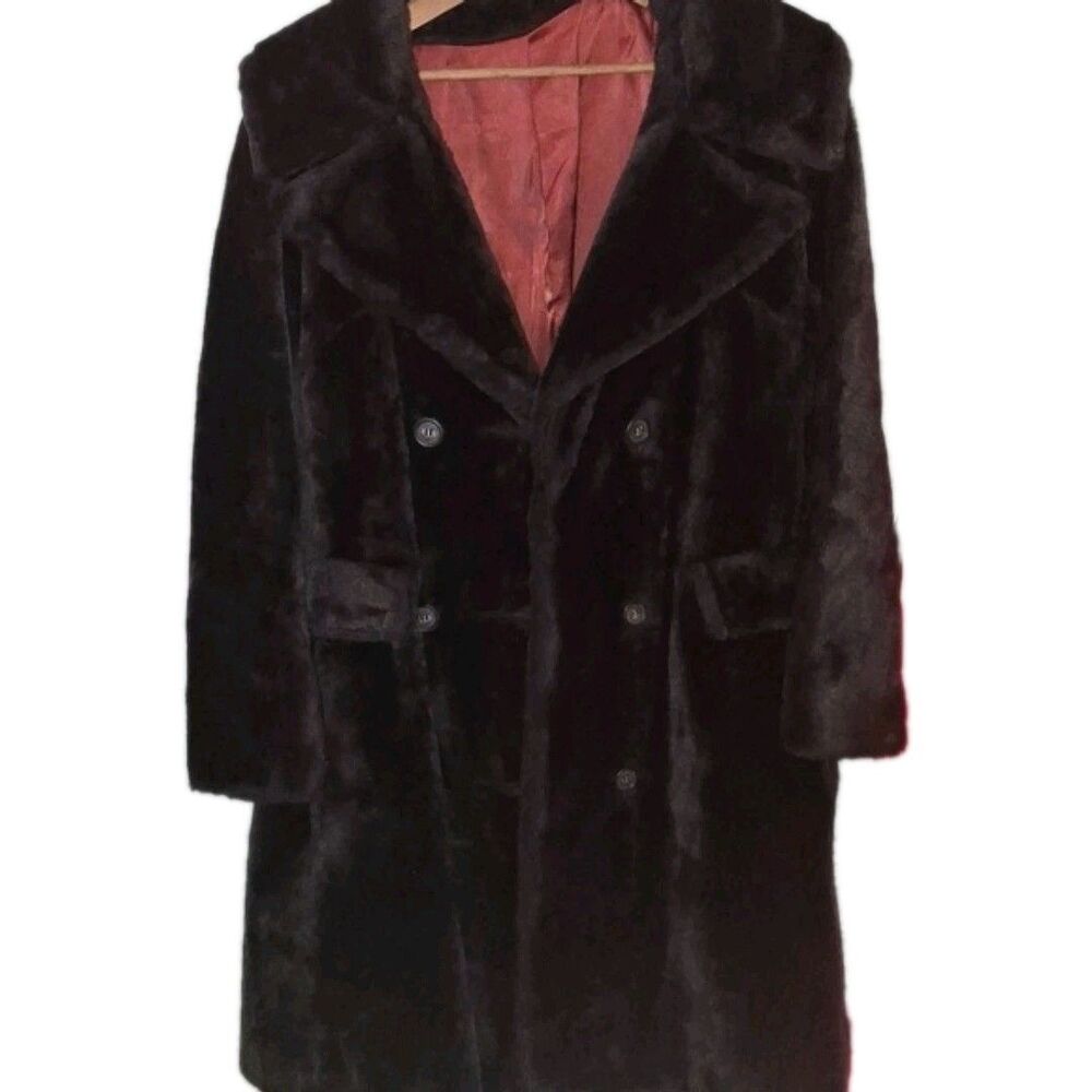 FUR COAT/JACKET Women's Brown Faux, International Ladies Garment Workers Union